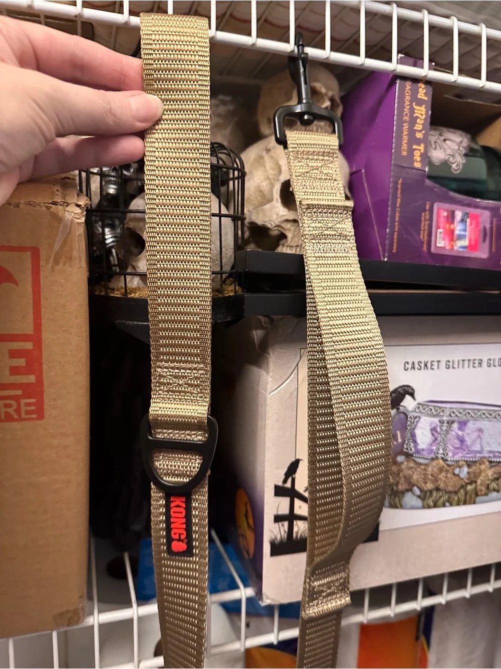 Kong Tactical Traffic Leash in Khaki Tan